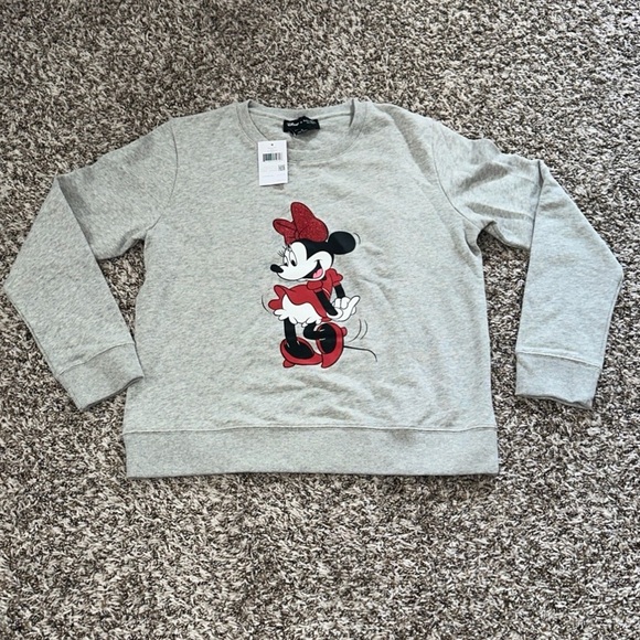 kate spade Sweaters - KATE SPADE New York Disney X Minnie Mouse Sweatshirt Gray size Medium NWT